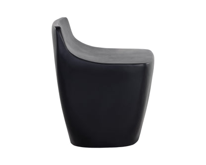NAHLA LEDGER STOOL - BLACK
