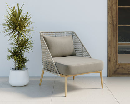 NAHLA ANDRIA LOUNGE CHAIR - PALAZZO TAUPE