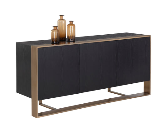 NAHLA DALTON SIDEBOARD - ANTIQUE BRASS - BLACK