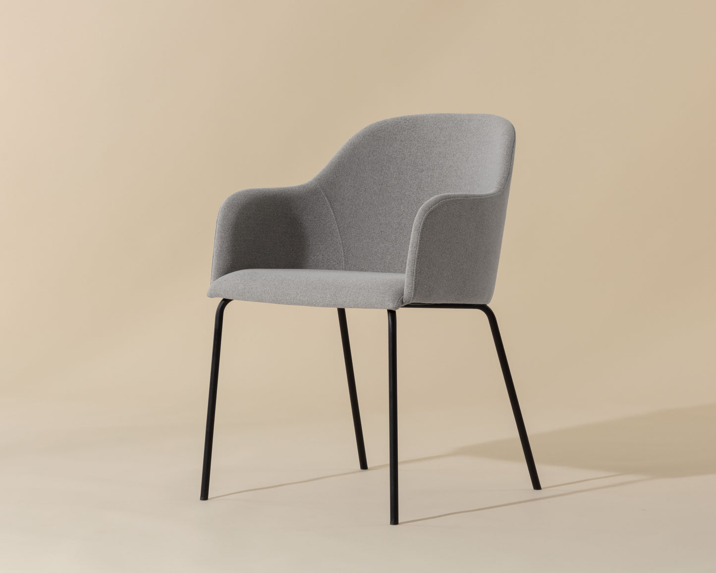 NAHLA HENSLEY DINING ARMCHAIR - MINA WARM GREY
