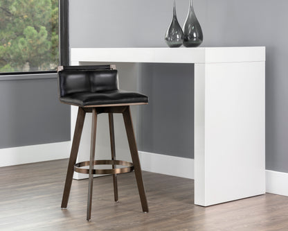 NAHLA ARIZONA SWIVEL BARSTOOL - CASTILLO BLACK