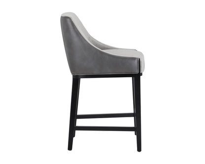 NAHLA AURORA COUNTER STOOL - POLO CLUB STONE / OVERCAST GREY