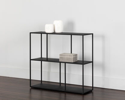 NAHLA EIFFEL LOW BOOKCASE - MEDIUM - BLACK