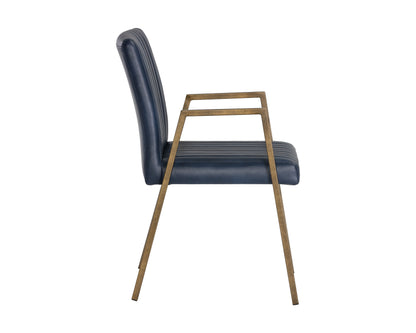 NAHLA HOMER DINING ARMCHAIR - BRAVO ADMIRAL
