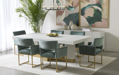 NAHLA GRECO DINING TABLE - GAUNTLET GREY - 94.5"