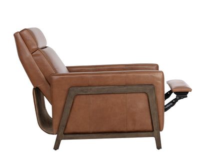 NAHLA BRANDON RECLINER - SHALIMAR TOBACCO LEATHER