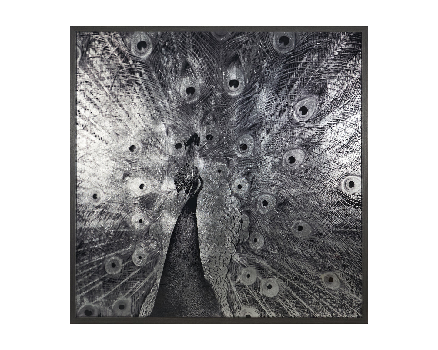 NAHLA COURTSHIP - 48" X 48" - CHARCOAL FRAME