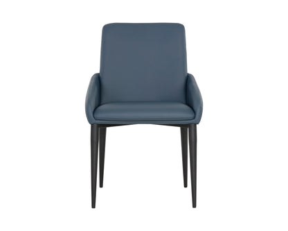 NAHLA CARLO DINING ARMCHAIR - BLACK - DILLON THUNDER