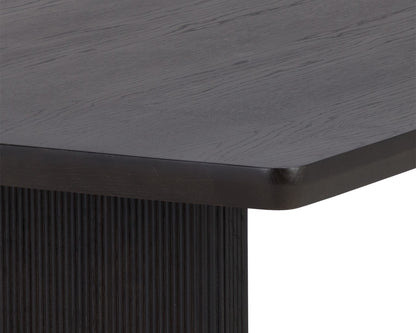 NAHLA KALLA DINING TABLE - RECTANGULAR - CHARCOAL - 96"