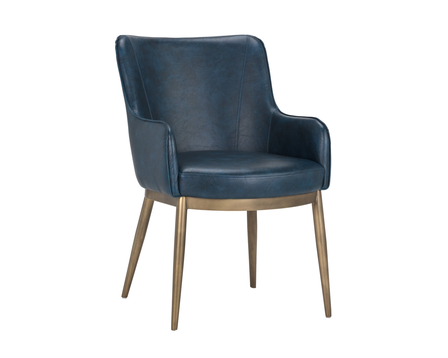 NAHLA FRANKLIN DINING ARMCHAIR - VINTAGE BLUE