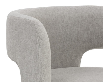NAHLA ISIDORE LOUNGE CHAIR - ERNST SANDSTONE