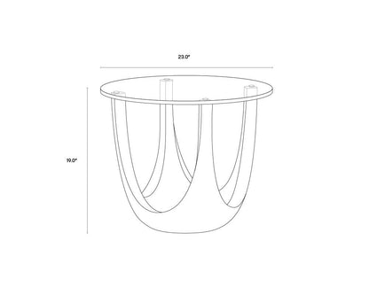 NAHLA LIA SIDE TABLE