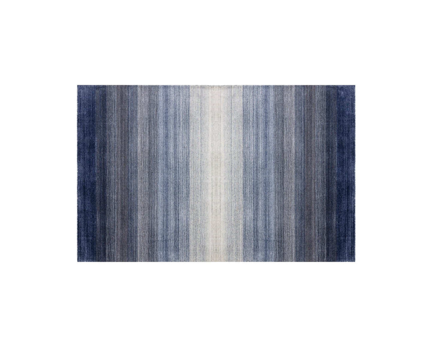 NAHLA LAGOS HAND-LOOMED RUG - BLUE - 5' X 8'