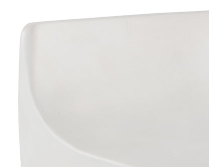 NAHLA LEDGER STOOL - WHITE
