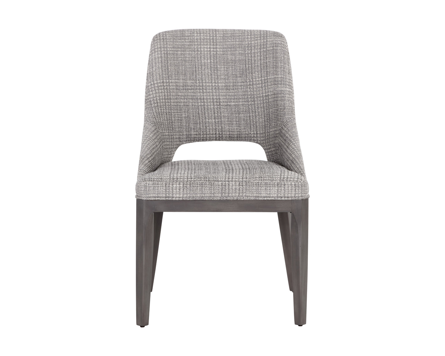 NAHLA ESTRADA DINING CHAIR - NAYA CHECK LIGHT GREY