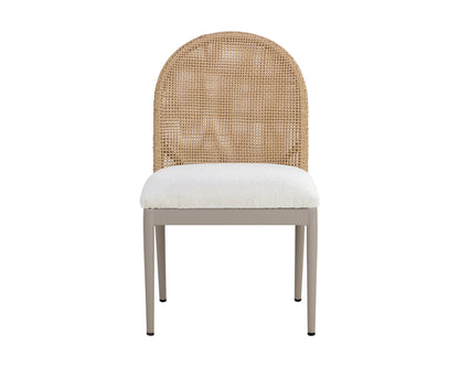 NAHLA CALANDRI DINING CHAIR - GREIGE - LOUIS CREAM