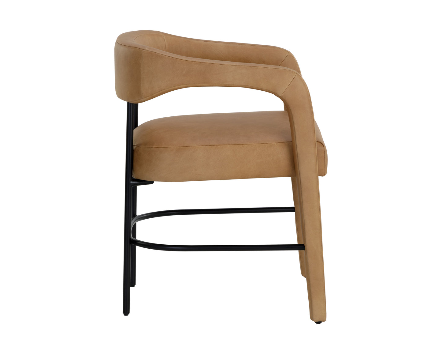 NAHLA MAVIA DINING ARMCHAIR - LUDLOW SESAME LEATHER