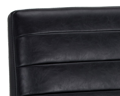 NAHLA SPYROS DINING CHAIR - COAL BLACK