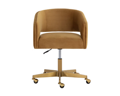 NAHLA CLAREN OFFICE CHAIR - GOLD SKY