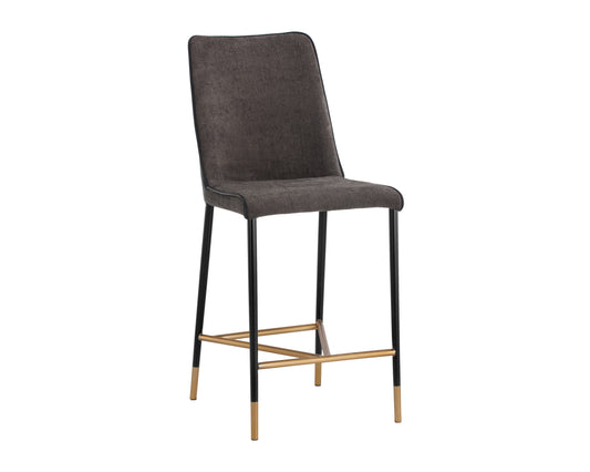 NAHLA KLAUS COUNTER STOOL - BLACK - SPARROW GREY / NAPA BLACK