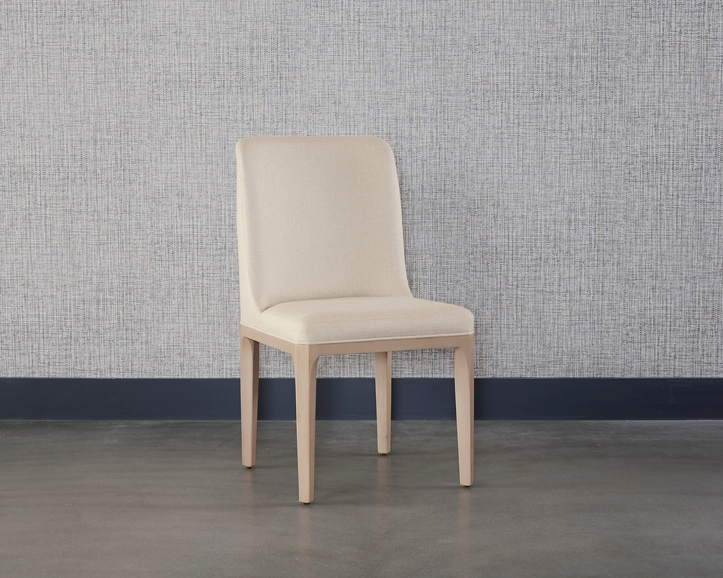 NAHLA ELISA DINING CHAIR - LIGHT OAK - MAINZ CREAM