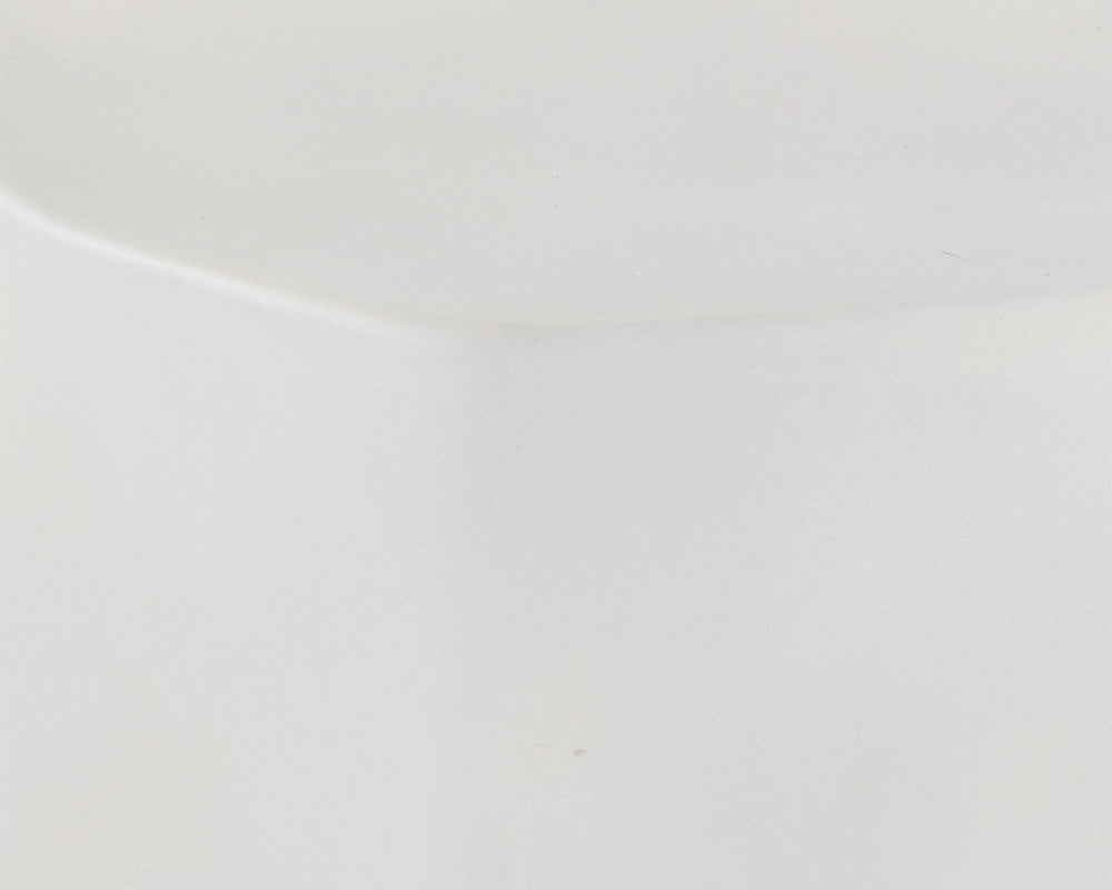 NAHLA LEDGER STOOL - WHITE