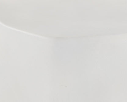 NAHLA LEDGER STOOL - WHITE