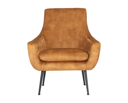 NAHLA ALETTA LOUNGE CHAIR - NONO TAPENADE GOLD