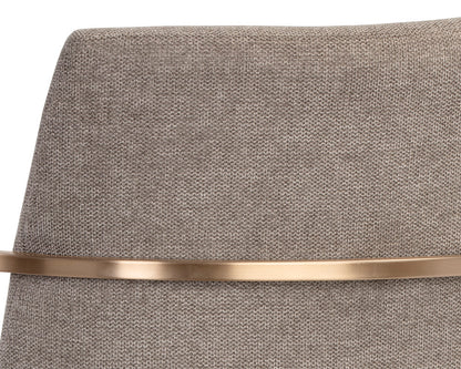 NAHLA RAYLA DINING ARMCHAIR - BELFAST OYSTER SHELL