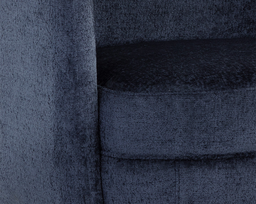 NAHLA GILLEY SWIVEL LOUNGE CHAIR - BERGEN NAVY