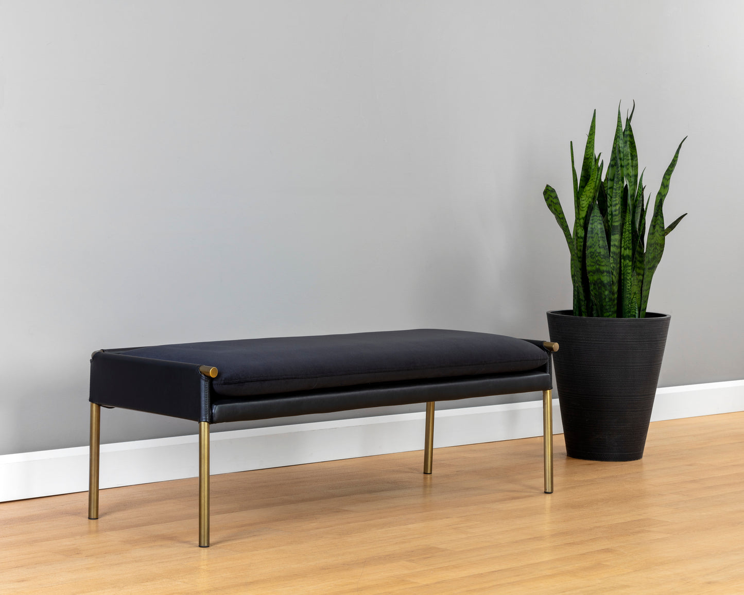 NAHLA BELLEVUE BENCH - ABBINGTON BLACK / BRAVO BLACK