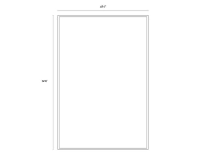 NAHLA COLONIAL REVIVAL - 48" X 72" - BLACK FLOATER FRAME