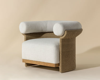 NAHLA ASOS LOUNGE CHAIR - LOUIS CREAM