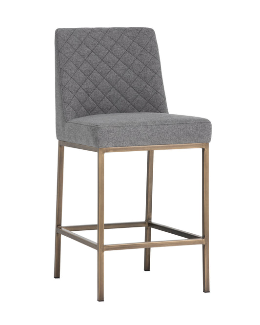 NAHLA LEIGHLAND COUNTER STOOL - DARK GREY