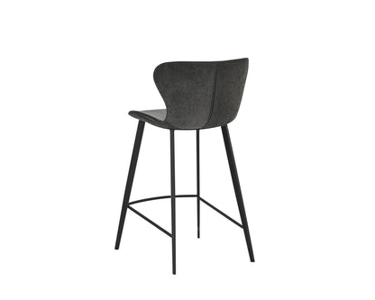 NAHLA ARABELLA COUNTER STOOL - BRAVO PORTABELLA / POLO CLUB KOHL GREY