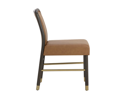 NAHLA JENO DINING CHAIR - MILLIKEN COGNAC