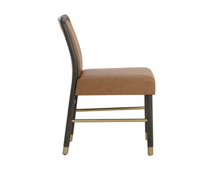 NAHLA JENO DINING CHAIR - MILLIKEN COGNAC