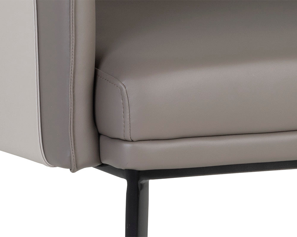 NAHLA CARTER LOUNGE CHAIR - NAPA TAUPE / NAPA STONE