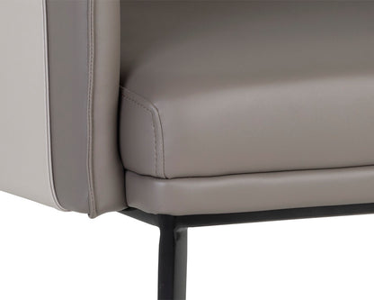 NAHLA CARTER LOUNGE CHAIR - NAPA TAUPE / NAPA STONE
