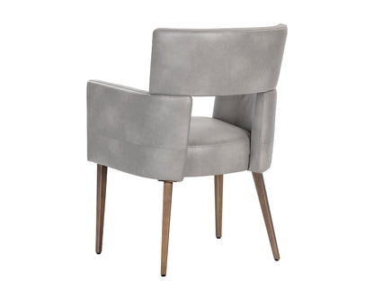 NAHLA AMERIE DINING ARMCHAIR - BRAVO METAL
