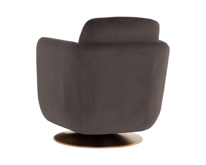 NAHLA GILLEY SWIVEL LOUNGE CHAIR - MEG ASH