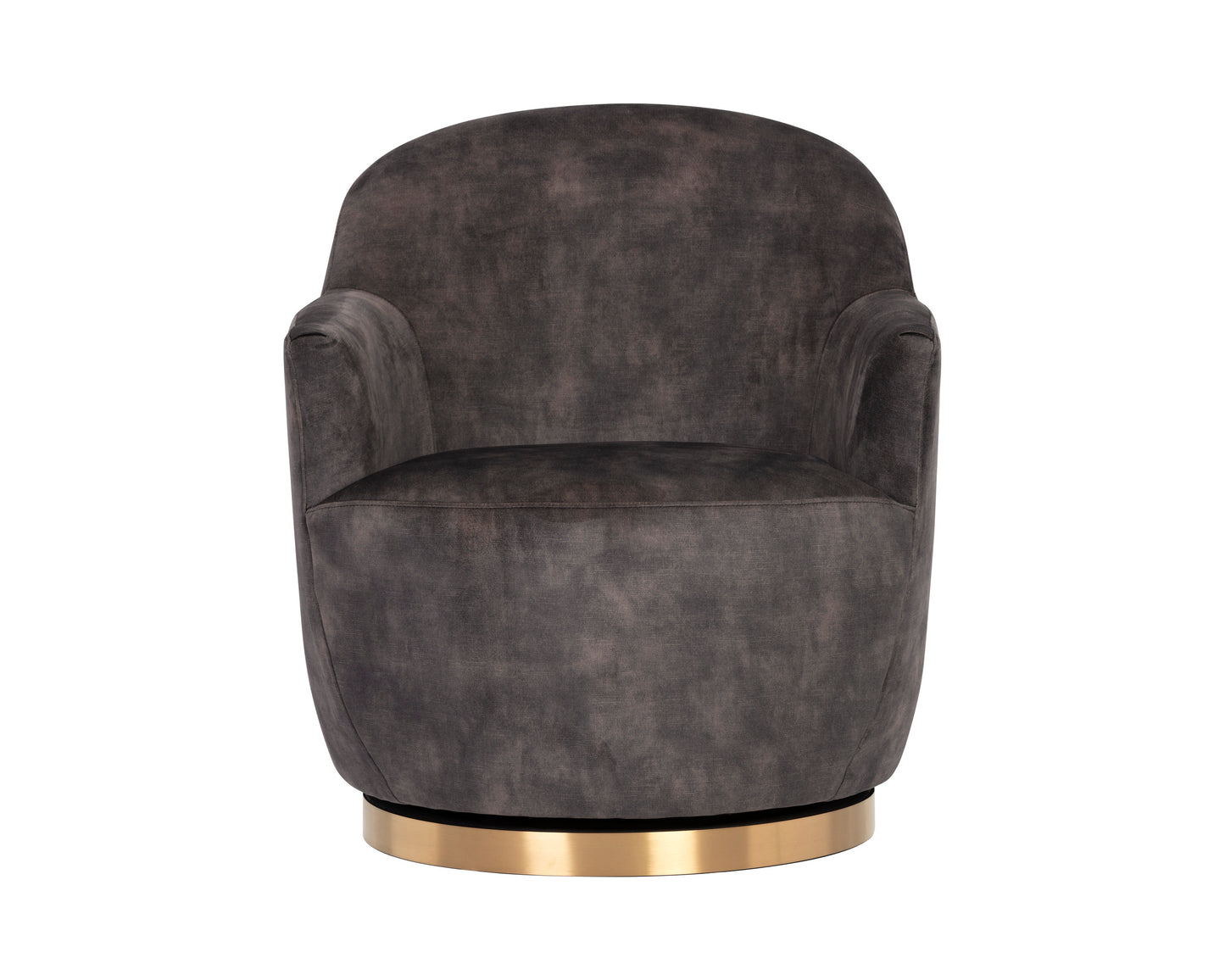 NAHLA CASEY SWIVEL LOUNGE CHAIR - NONO SHITAKE
