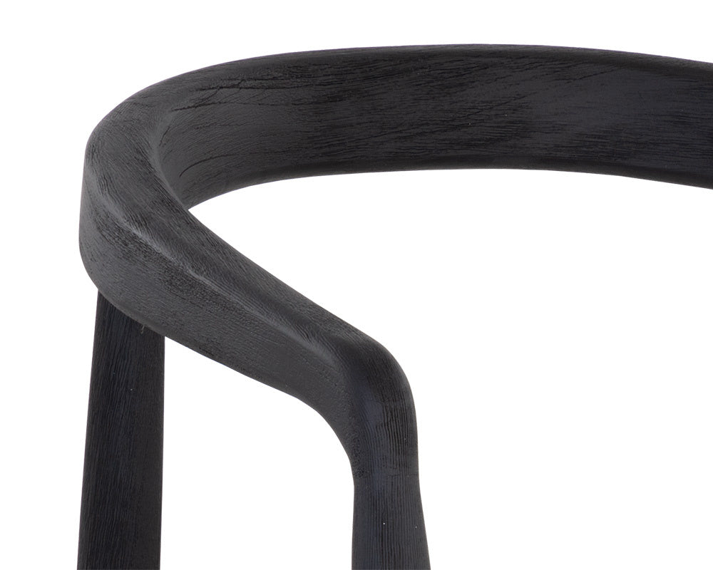 NAHLA CAYMAN DINING ARMCHAIR - CHARCOAL