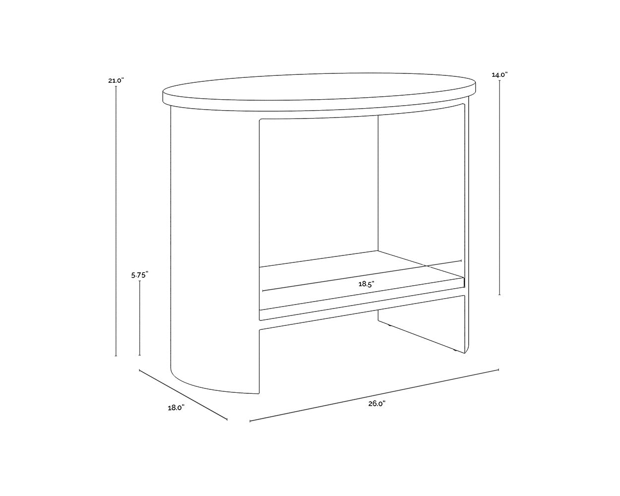 NAHLA ROSHNI SIDE TABLE