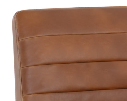 NAHLA SPYROS COUNTER STOOL - TOBACCO TAN
