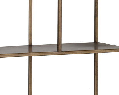 NAHLA EIFFEL BOOKCASE - LARGE - ANTIQUE BRASS