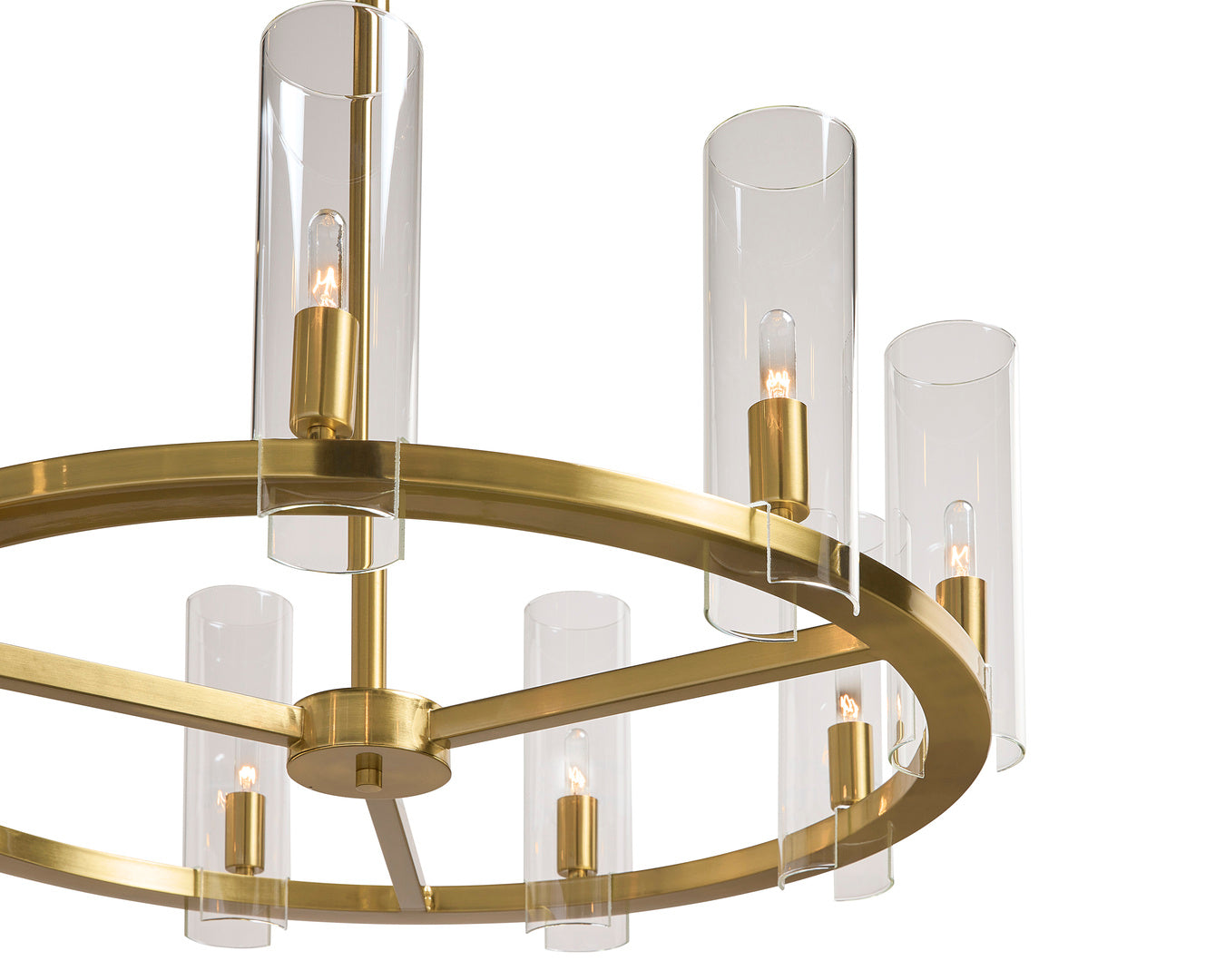 NAHLA CLARABELLE CHANDELIER - SMALL - BRASS