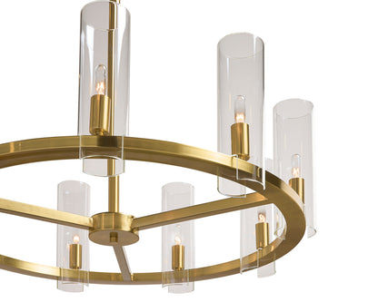 NAHLA CLARABELLE CHANDELIER - SMALL - BRASS