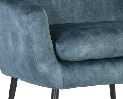 NAHLA ALETTA LOUNGE CHAIR - NONO PETROL