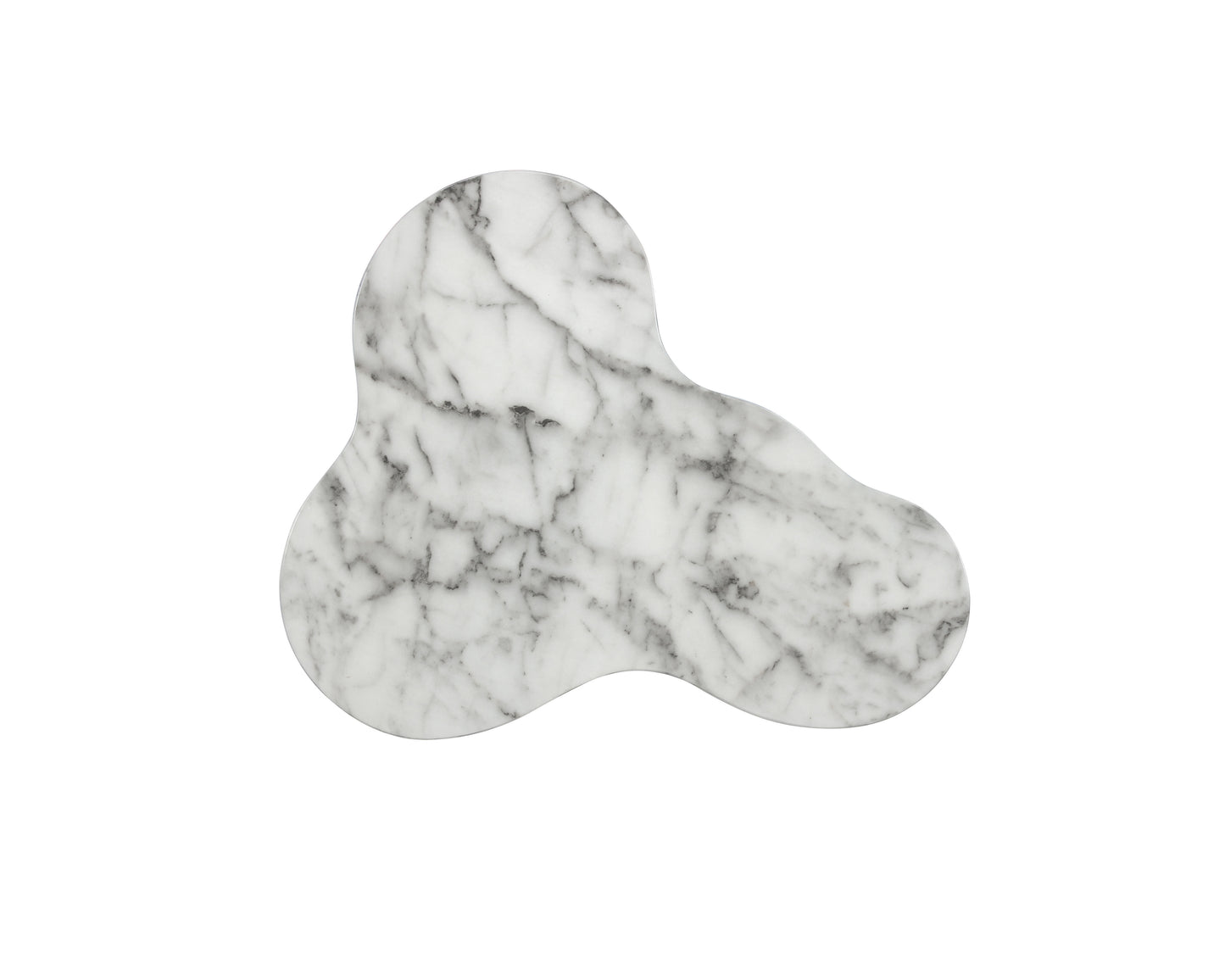 NAHLA AVA END TABLE - SMALL - MARBLE LOOK